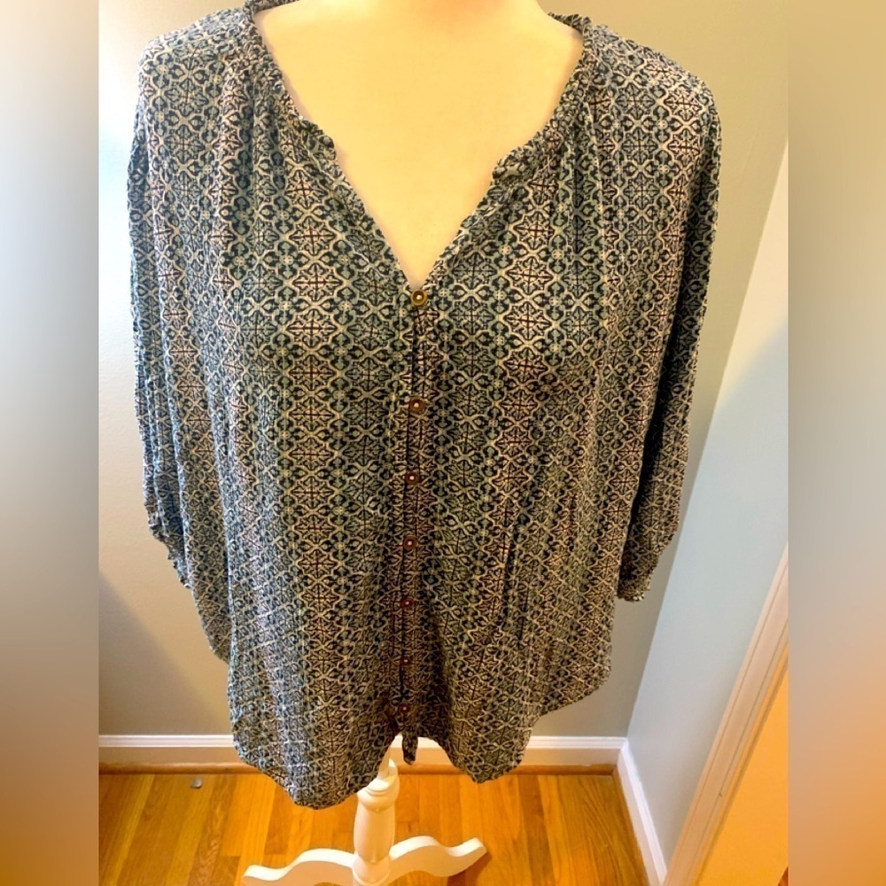 Mason & Belle floral tunic, 2X